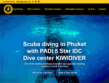 Tablet Screenshot of kiwidiver.com